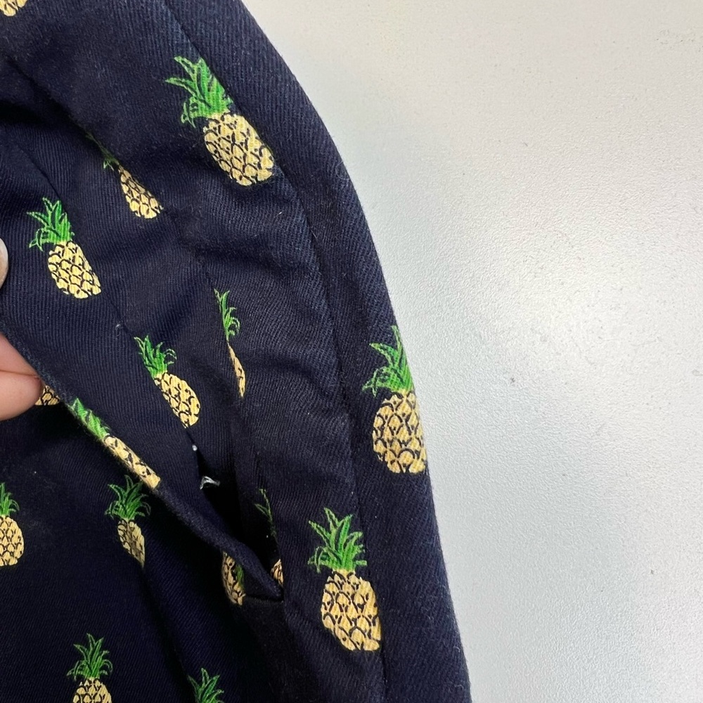 J. Crew Pineapple Print Stretch Chino Shorts Size 12 - Picture 8 of 12